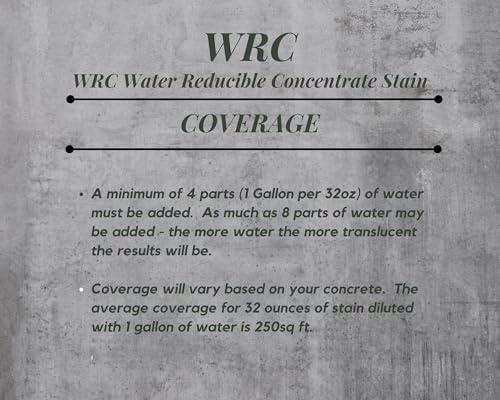 Concrete Stain Concentrate Just Add Water, User & Eco-Friendly Semi-Transparent Professional Grade Cement Stain, Concrete Resurrection Brand 32 Ounce Mocha - Medium Brown