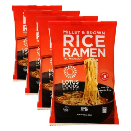 Lotus Foods Organic Ramen Miso Soup Mix-Millet & Brown-2.8 oz