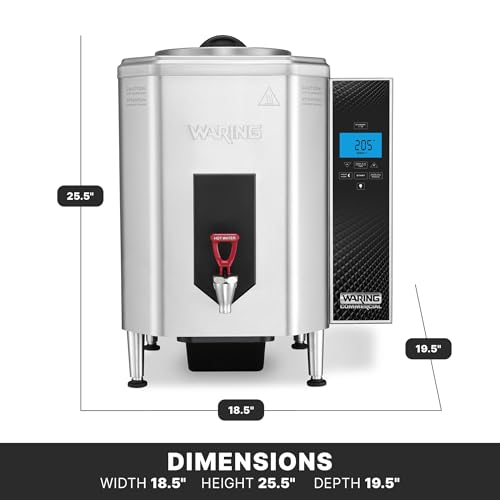 Waring Hot Water Dispenser with 10-Gallon Capacity & 120V