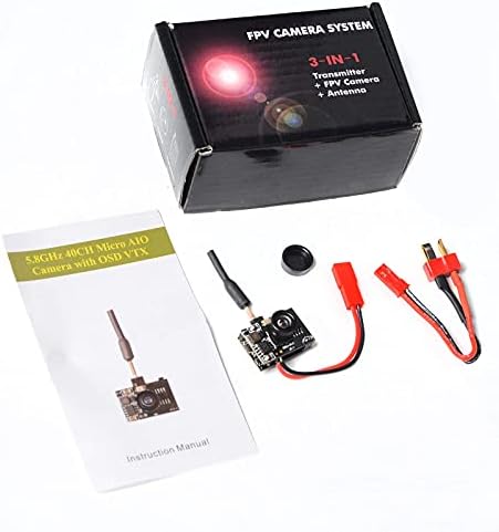 AKK Piggyback Micro AIO FPV Camera 5.8G 40CH VTX Support OSD SmartAudio 400mW Output with Pit Mode FPV Transmitter 600TVL NTSC 120 FOV Ultra-Light