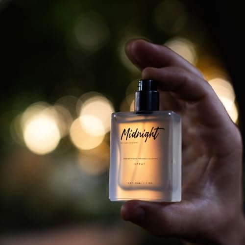 RawChemistry Midnight Pheromone Infused Men's Cologne – Long-Lasting, 1 oz