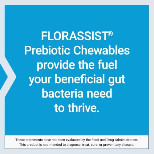 Life Extension FLORASSIST® Prebiotic Chewable (Strawberry), 1000 mg xylooligosaccharides, prebiotic Supplement Provides Fuel for Gut Flora
