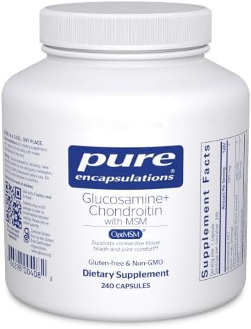 Pure Encapsulations Glucosamine Chondroitin with MSM - Supports Joint Health & Normal Cartilage Formation* - Maintains Enzyme Activity - Gluten-Free & Non-GMO - 60 Capsules | Supports Joint Health and Normal Cartilage Formation*, Maintains Enzyme Activit…