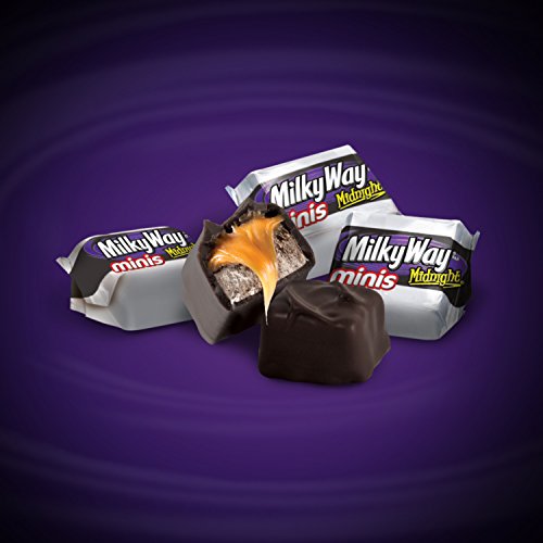 MILKY WAY Midnight Dark Chocolate Candy Bars, Sharing Size, 24-Count Box | Snack-ready dark chocolate bars, chocolate bar, 2.83-Ounce, sharing size, 24-count box, midnight milky way candy bars bulk