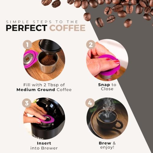 Perfect Pod Café Fill Stainless Steel Reusable K-Cup Coffee Pod Filter