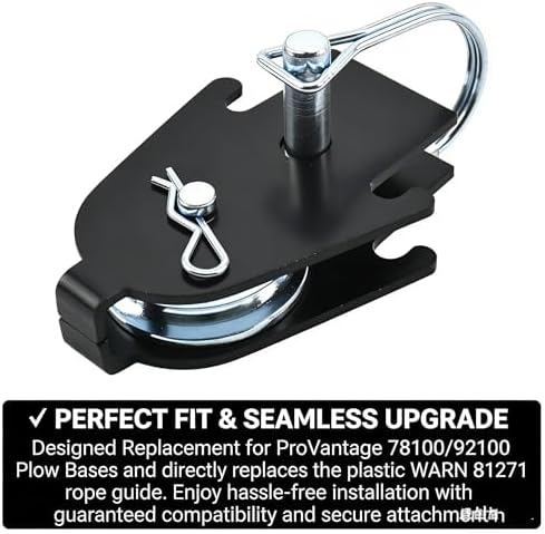 81630 ATV Snow Plow Pulley Upgrade Kit and Pin Fit for ProVantage | For ProVantage 78100 and 92100 Plow Base