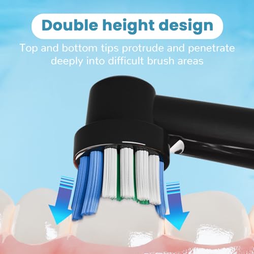 Replacement Toothbrush Heads Compatible with Oral-B Braun 20 Pcs | Professional Electric Toothbrush Brush Heads for Oral B Replacement Head Refill Pro 500/1000/1500/3000/3757/5000/7000/7500