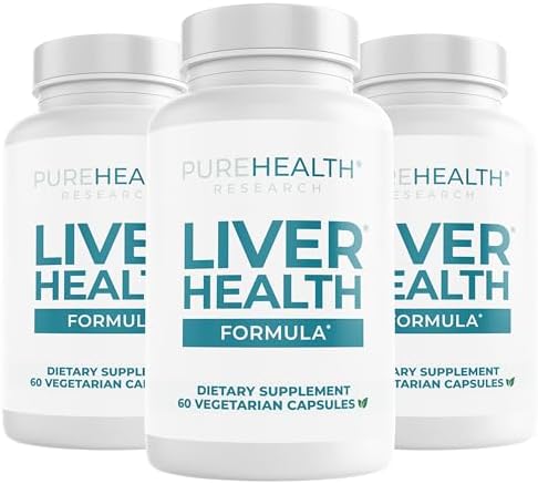 PUREHEALTH RESEARCH Liver Health – Liver Cleanse Detox & Repair Supplement