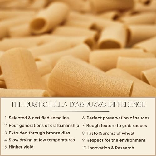Rustichella d'Abruzzo Farfalloni - Large Bow-Tie Pasta, 500g, Soft Ridges for Better Sauce Adherence, Ideal for Pasta Salads & Classic Sauces