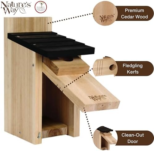 Wild Wings WWCH3 Cedar Blue Bird Box House