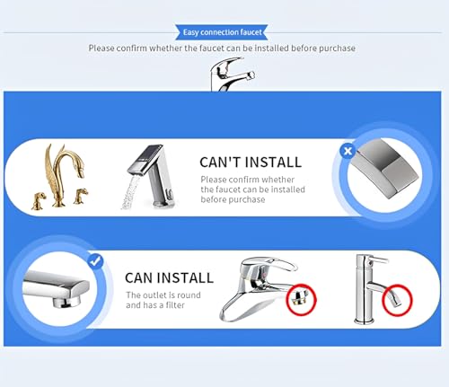 Water Flosser for Family Use 3 Jet Tips & 3 Toothbrush for Faucet & Shower, Oral Irrigator Non-Electric Safety , Dental Oral Care Tooth Cleaning