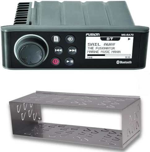 Fusion MS-RA70 Marine Radio System with MS-RA70DC Din Cage