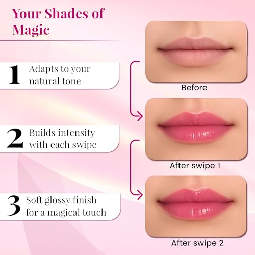 Kleancolor Lipracadabra Color Changing Lip Gloss 2 Pack – pH Activated Clear Gloss Reveals a Custom Pink Tint – Lightweight