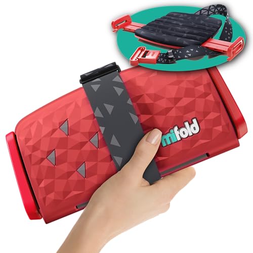 New Mifold Comfort Grab-and-go Car Backless Booster Seat-Compact and Portable for Every Day, Carpooling, Travel, Charcoal Grey