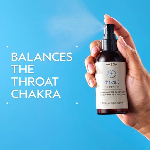Aveda Chakra 5 Balancing Pure-Fume Mist: Throat | Body & Room Spray | Balances Throat Chakra | With Certified Organic Grapefruit, Rosemary