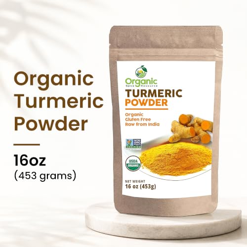 Organic Spice Resource Turmeric Root Powder, 8 oz (226 g)