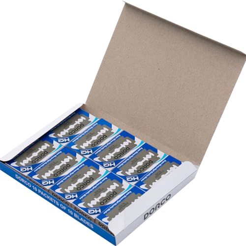 Dorco ST300 Platinum Extra Double Edge Razor Blades - 200 Count