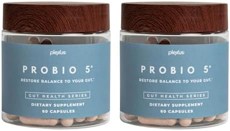 Plexus® ProBio 5®, 60 Capsules | 3 Billion CFU from 5 probiotic strains to support gut microbiome balance and healthy digestion