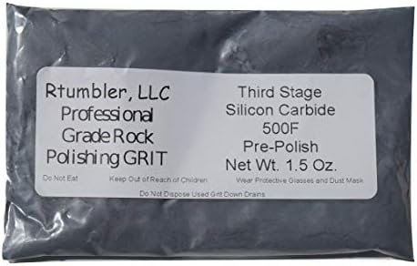 Rock Tumbler Grit for 3 Pound Tumbler by RTumbler Professional Grade Rock Polishing Grit