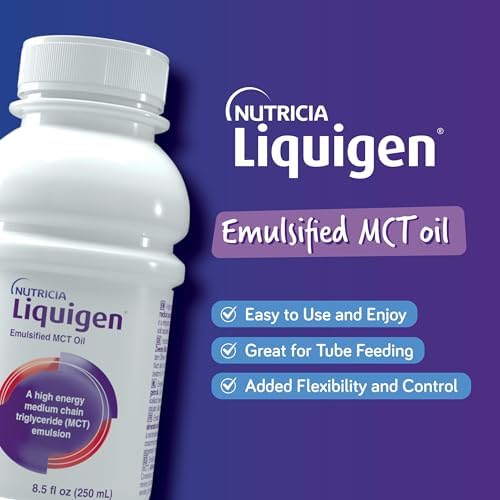 Nutricia Liquigen Emulsified MCT Oil for Ketogenic Diet - 8.5 oz 4 Pack