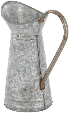 Deco 79 Metal Watering Can Indoor/Outdoor Planter, 10" x 6" x 12", Brown