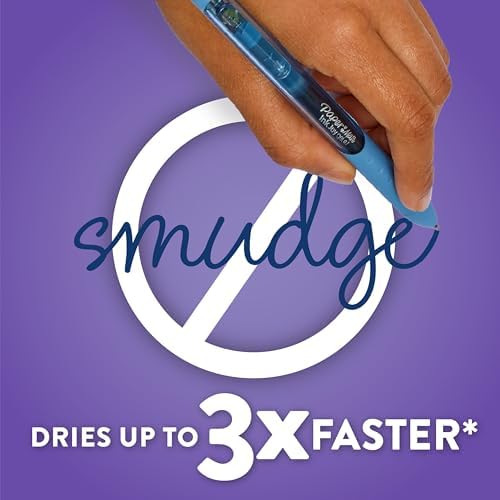 Paper Mate InkJoy Gel Pens, Black, Medium Point (0.7mm), Comfort Grip, 10 Count - Fast Drying Ink, Smooth Writing, Office Supplies