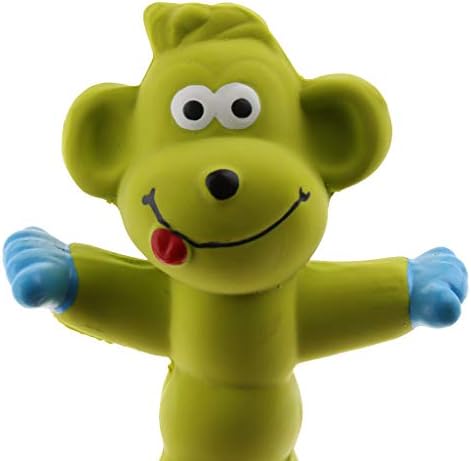 Baosity Monkey Shaped Rubber Squeaky Chew Play Squeak Gift