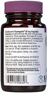 BLUEBONNET NUTRITION PYCNOGENOL 50 mg | Third-party tested for purity and potency; manufactured in the USA