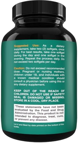 C8 MCT Oil Softgels - Medium Chain Triglycerids MCT Coconut Oil Supplement with Caprylic/Capric Triglycerides for Body Sculpting