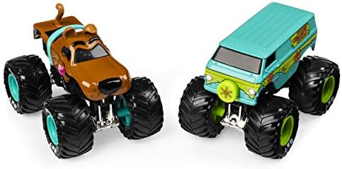 Monster Jam, Official Scooby Doo vs. Mysterty Machine Die-Cast Monster Trucks, 1:64 Scale, 2 Pack
