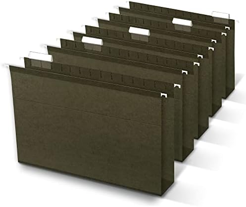 Office Depot Box Bottom Hanging File Folders, 2in. Expansion, Legal Size, Standard Green, Pack Of 25, 406090OD
