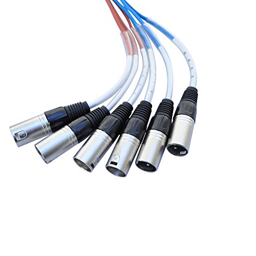 Seismic Audio SADROP-6x30 6 Channel Drop Snake Cable, 30-Feet Pro Audio Sub Snake