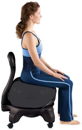 Gaiam Ultimate Balance Ball Chair, Swivel Base, Home & Office