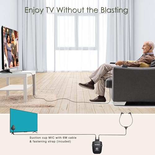Personal Sound Amplifier for Seniors, Voice Enhancement Devices, Pocket Sound Amplifiers for Elderly People, Adults, 50dB Gain