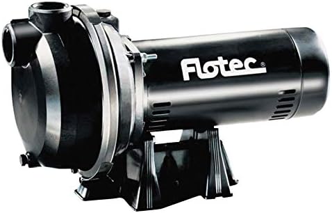 Flotec 1-1/2 HP Thermoplastic Sprinkler Pump, 4020 GPH Maximum Flow, Self-Priming Irrigation Pump, 115/230V, Corrosion-Resistant Housing