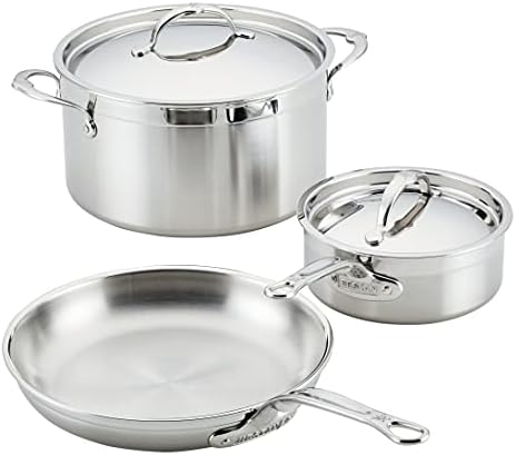 Hestan - ProBond Collection - Professional Clad Stainless Steel 10-Piece Ultimate Cookware Set, Induction Cooktop Compatible