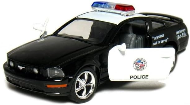 KiNSMART - 2006 Ford Mustang GT 1:38 Scale 5" Die Cast Metal Model Toy Car (Police)
