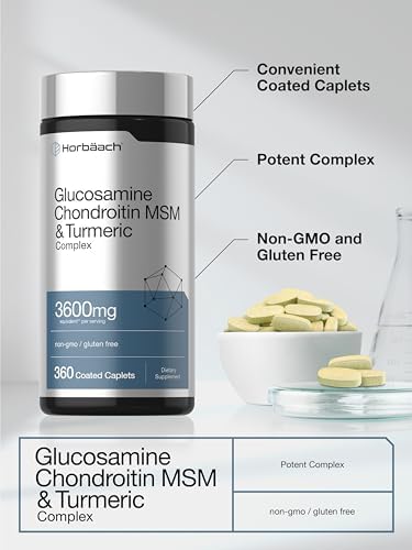Horbäach Glucosamine Chondroitin MSM | 360 Caplets