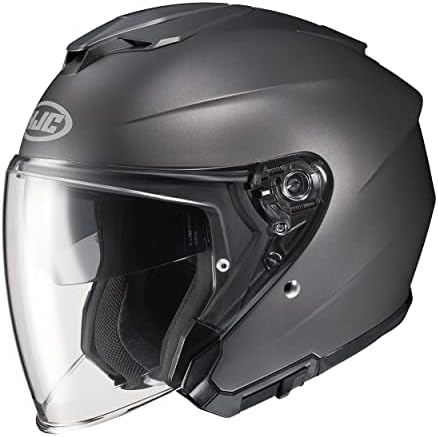 HJC i30 Solid Natural Motorcycle Helmet, DOT Approved (Semi Flat Black, X-Small)