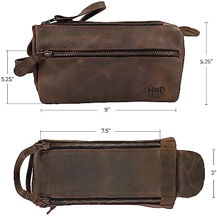 Hide & Drink, Toiletry Bag w/Handles, Hygiene Organizer, Travel Dopp, Razor Case, Bathroom, Shaving, Cosmetic Storage, Travel & Grooming Essentials