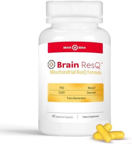 Brain ResQ Advanced Mitochondrial Formula with PQQ, CoQ10, Trans Resveratrol