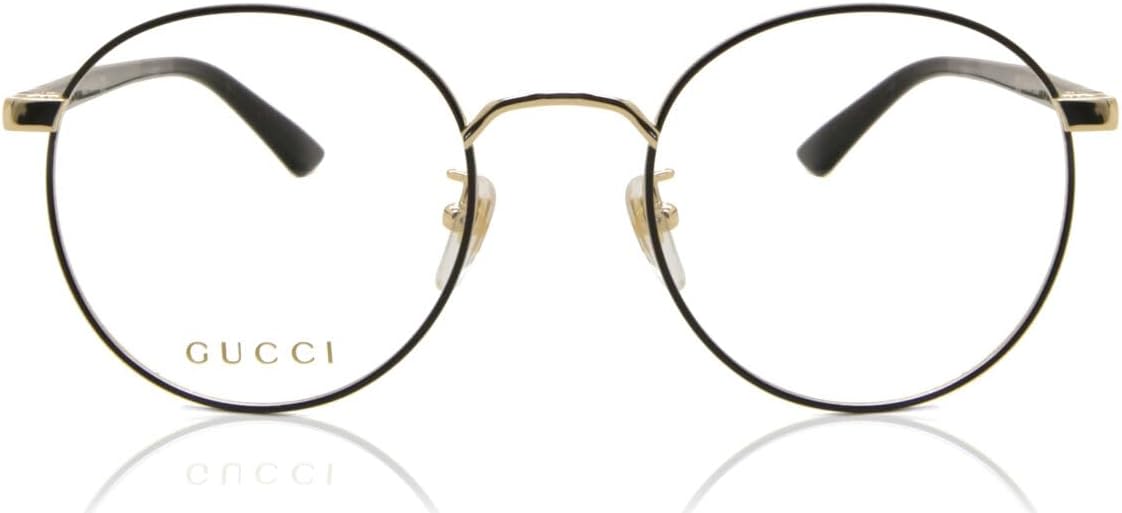 Gucci GG0297OK Trendy Round Metal Eyeglasses 52mm