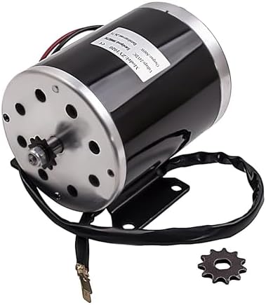 maXpeedingrods 500W 24V DC Brush Electric Motor ZY1020 with Bracket 2500RPM