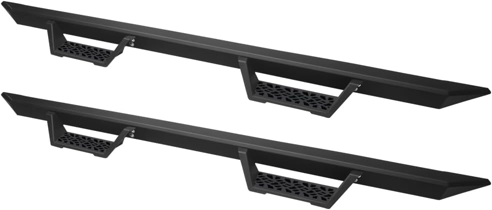 7422443794767 Compatible with 2015-2026 Ford F150 SuperCrew / 2017-2026 F250 F350 F450 F550 Superduty Crew Cab Matte Black Steel Modular Drop Step