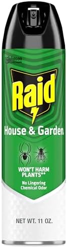 Raid House and Garden Insect Killer Spray, for Indoor and Outdoor Use, Won't Harm Plants, Insect Spray, Orange Breeze Scent, 11 oz