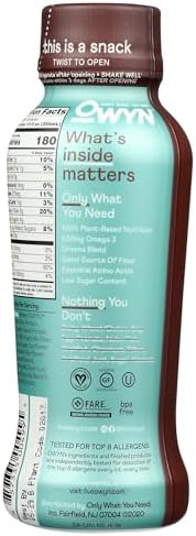 Owyn, Dark Chocolate Plant Based Protein Shake, 12 Fl Oz