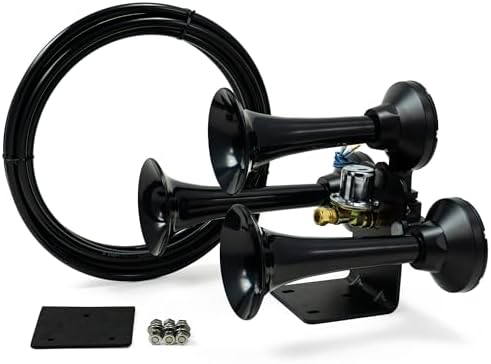 Hornblasters Bandit 228H 2-Gallon All-In-One Air Horn Kit - 3 Trumpets - Easy Install