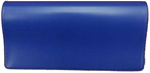 Royal Blue Die Cut Frosty Vinyl Checkbook Cover W/Clear Interior Pocket 100/PK