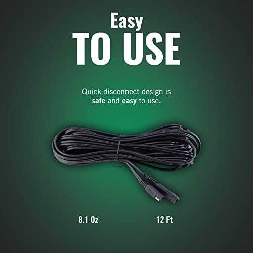 Battery Tender 12 Foot Extension SAE Cable - Designed for Use with Battery Tender Chargers - Quick Connect Plugs for Easy Connection to Motorcycle, Cars, ATVs and More - 081-0148-12