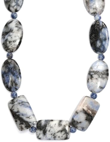 Sodalite 380.00 ctw Beaded Necklace in Platinum Over 20 Inches